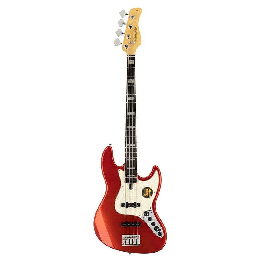 Sire V7+ A4/BMR Marcus Miller 4-snarige actieve basgitaar Bright Metallic Red