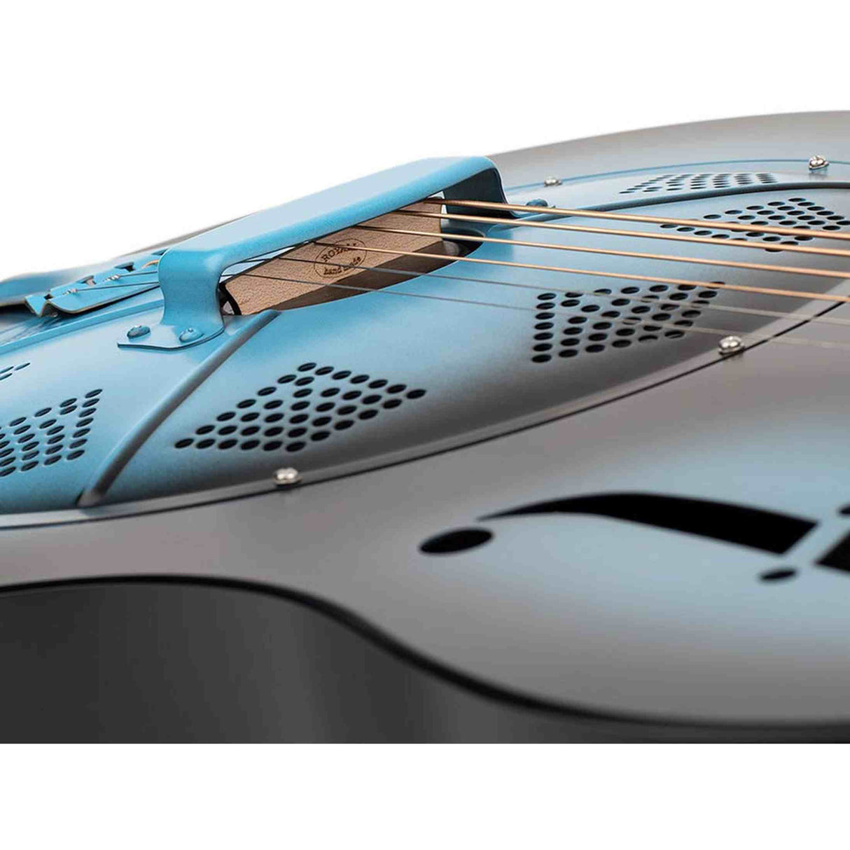 Royall PB12/ANI Pony Boy Resonator 12-Fret – Staal, Antique Finish, Biscuit Cone, Softcase