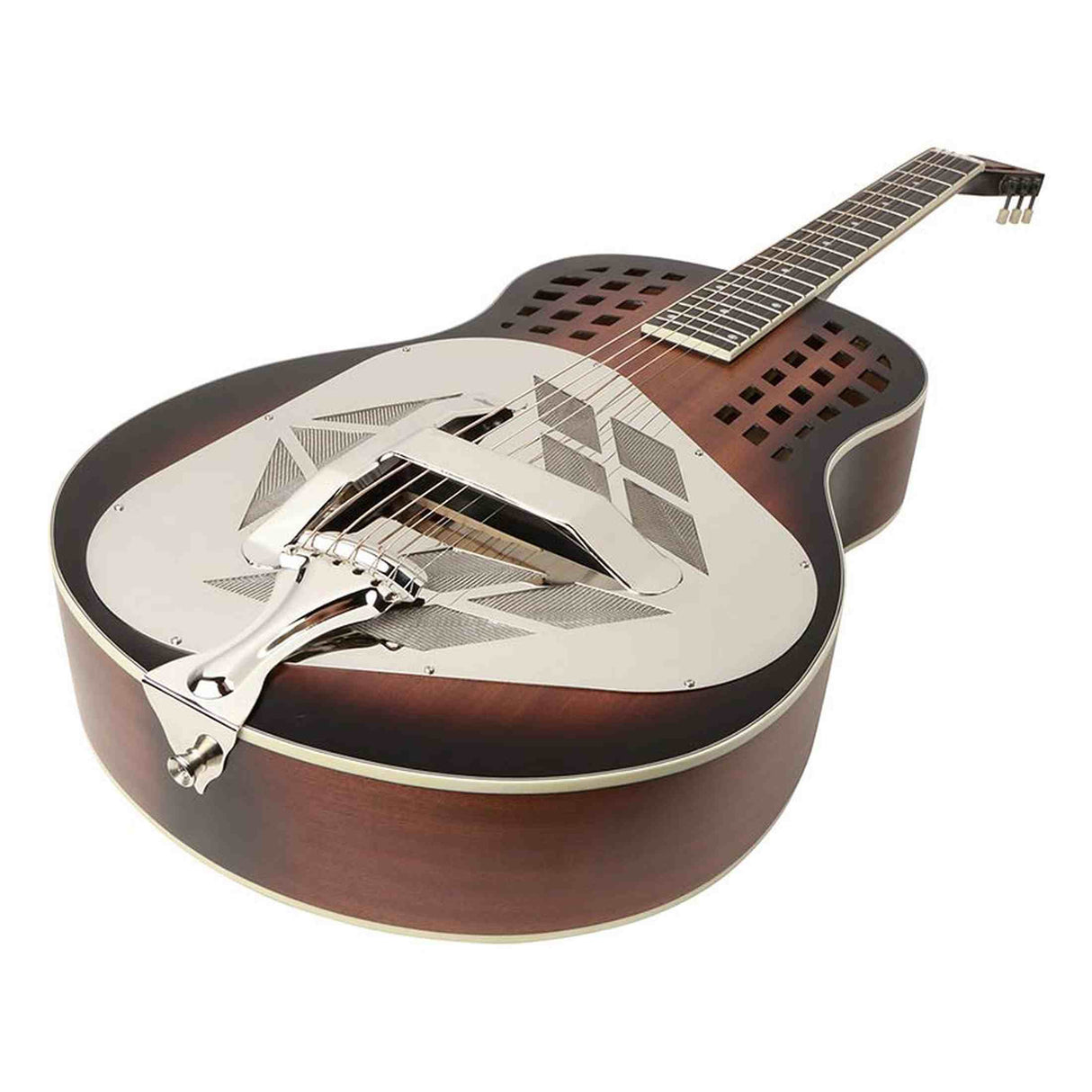 Royall DLT12/DSB Delta Tricone Resonator 12-Fret – Mahonie, Sunburst, Tricone, Softcase