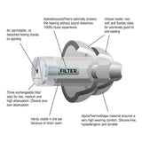 Alpine ALP-MSP-TR MusicSafe Pro Oordoppen – High-Fidelity Gehoorbescherming voor Muzikanten, Transparant