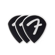 Fender 1984551306 celluloid picks, F grip, 551 vorm, zwart, 3-pack