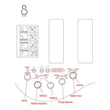 Sire M7+ A6/TBL Marcus Miller 6-snarige basgitaar, swamp ash met flame maple top, 35 inch, Heritage-3 preamp, Transparent Blue