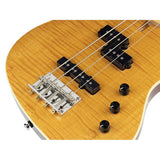 Sire U5 A4/NT Marcus Miller short scale basgitaar 4 snarig passief elzen gevlamd esdoorn natural