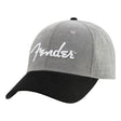 Fender 9190121000 Hipster Dad Hat – Grijs/Zwart, One Size
