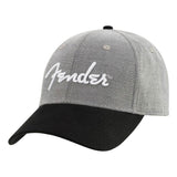 Fender 9190121000 Hipster Dad Hat – Grijs/Zwart, One Size
