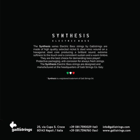 Galli BSN-40100 snaren set elektrisch bass, nickel and steel double winding, regular, 040-060-080-100