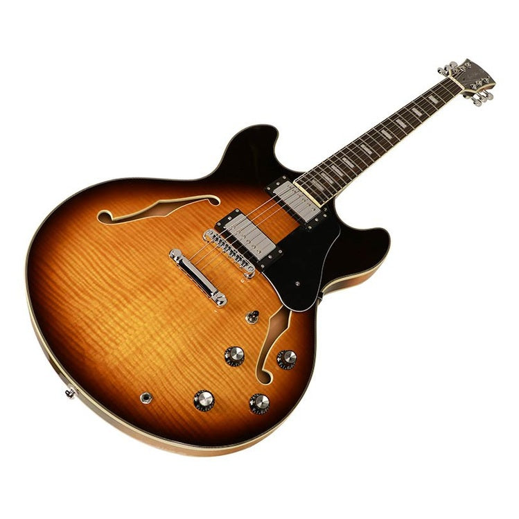 Sire Guitars H7/VS electrische archtop gitaar, esdoorn, vintage sunburst