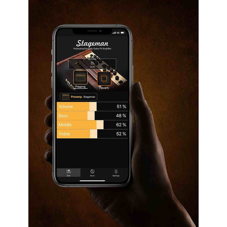 NUX AC-25 akoestische gitaarversterker 25W 2 kanalen Bluetooth met accu