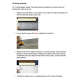 StewMac SM0673 Snaarverdelingsliniaal RVS