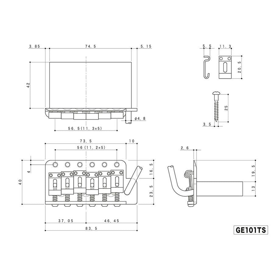 Gotoh VT100 Vintage Tremolo - Chrome