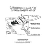 Vibramate® Bigsby® V7 Installatiekit voor Gibson® Les Paul® - Goud