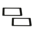 Allparts PC0741003 pickup rings, flat profile, humbucking, black, 2pcs