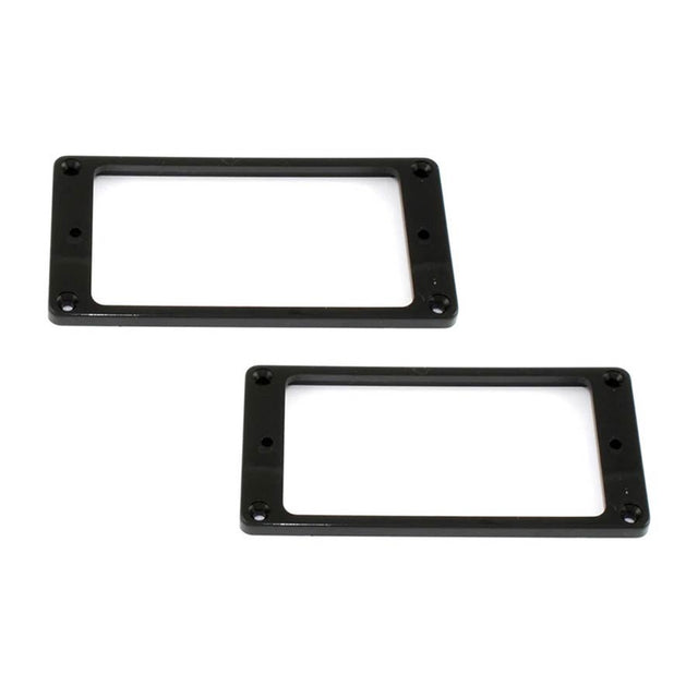 Allparts PC0741003 pickup rings, flat profile, humbucking, black, 2pcs