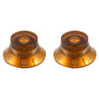 Allparts vintage amber belknoppen - 2 stuks