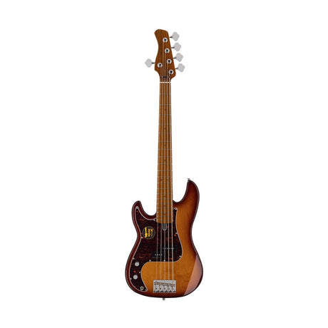 Sire P5 A5L/TS Marcus Miller linkshandige basgitaar 5-snarig passief elzen tobacco sunburst