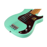 Sire P5 A4F/MLG Marcus Miller fretless basgitaar 4-snarig passief elzen mild green