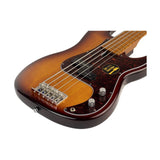 Sire P5 A5F/TS Marcus Miller fretless basgitaar 5-snarig passief elzen tobacco sunburst