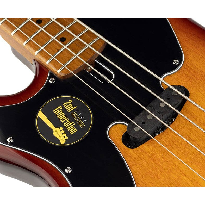 Sire D5 A4L/TS Marcus Miller linkshandige basgitaar 4 snarig passief elzen tobacco sunburst
