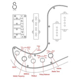 Sire P8 S5/TS Marcus Miller 5-snarige actieve basgitaar Tobacco Sunburst