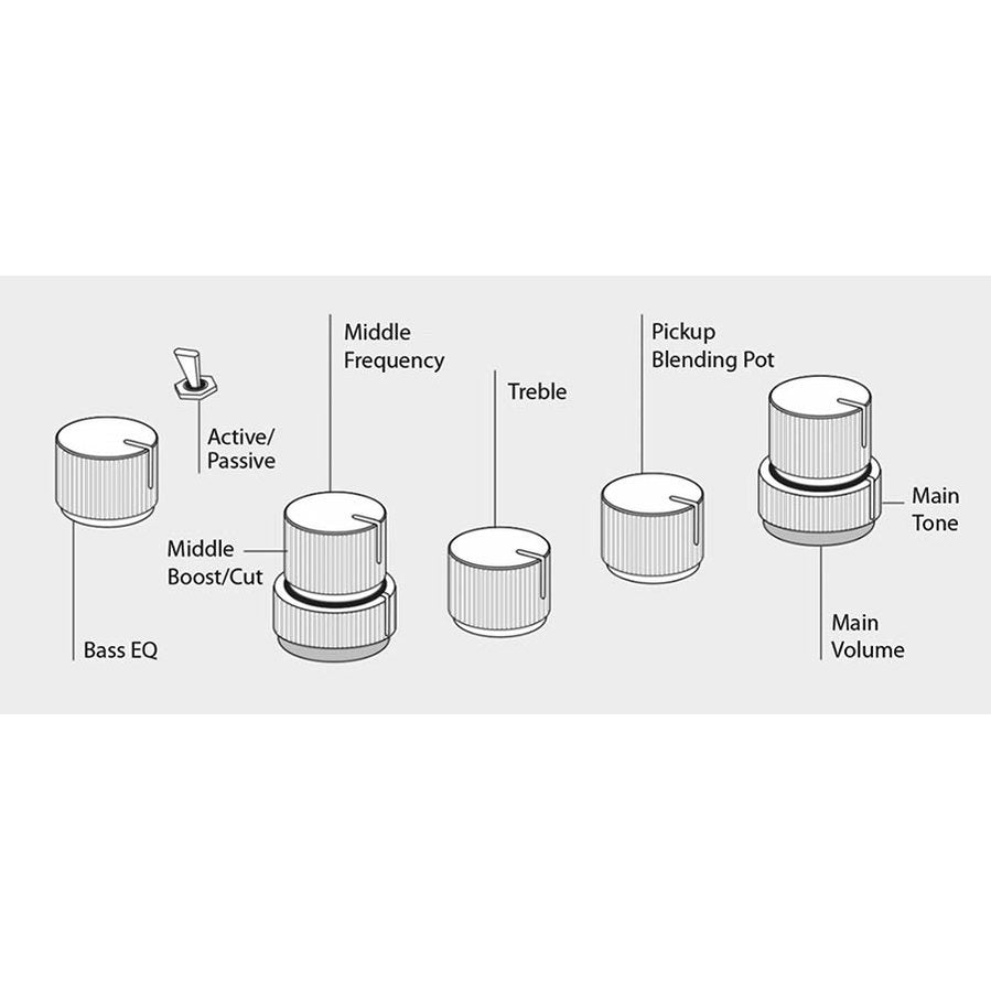 Sire V10 DX5/NT Marcus Miller 5-snarige actieve basgitaar Natural