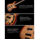 Sire V10 DX5/TS Marcus Miller 5-snarige actieve basgitaar Tobacco Sunburst