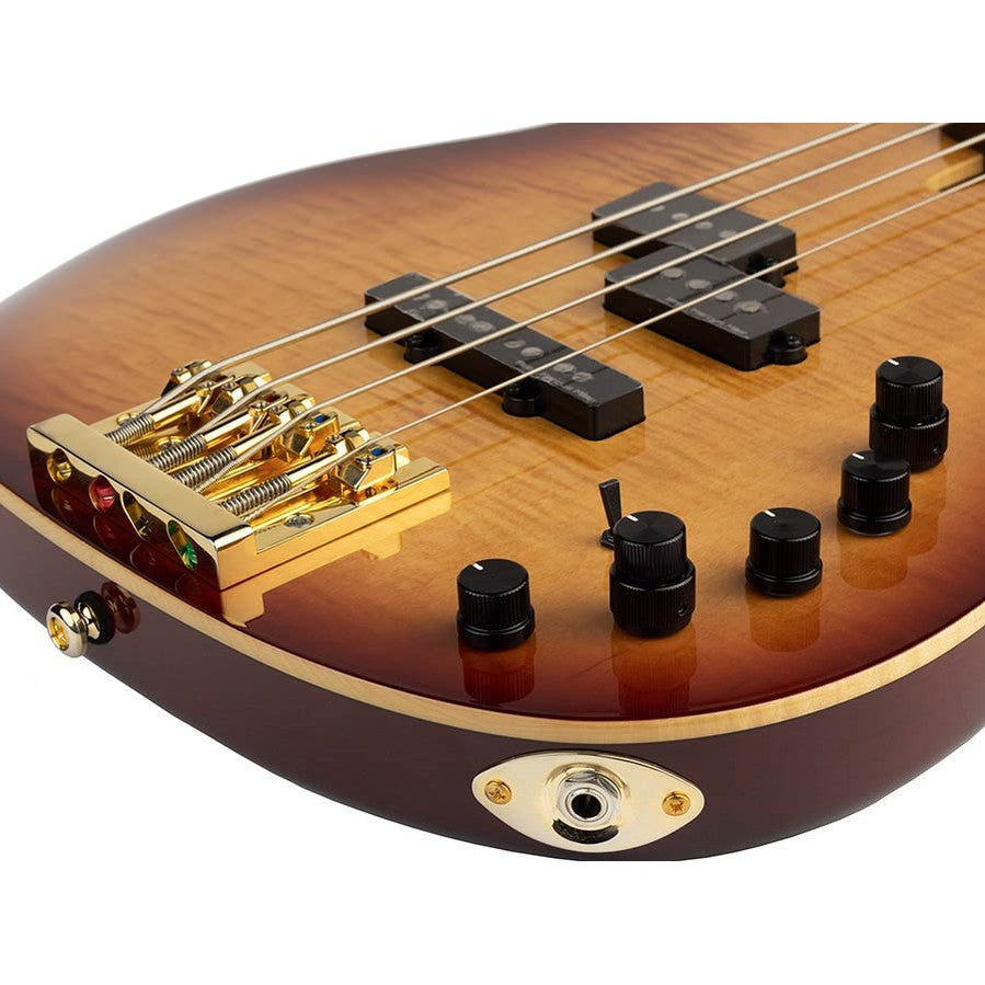 Sire P10 DX4/TS Marcus Miller 4-snarige actieve basgitaar Tobacco Sunburst