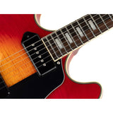 Sire Guitars H7V/CS Elektrische archtop gitaar met P90s cherry sunburst