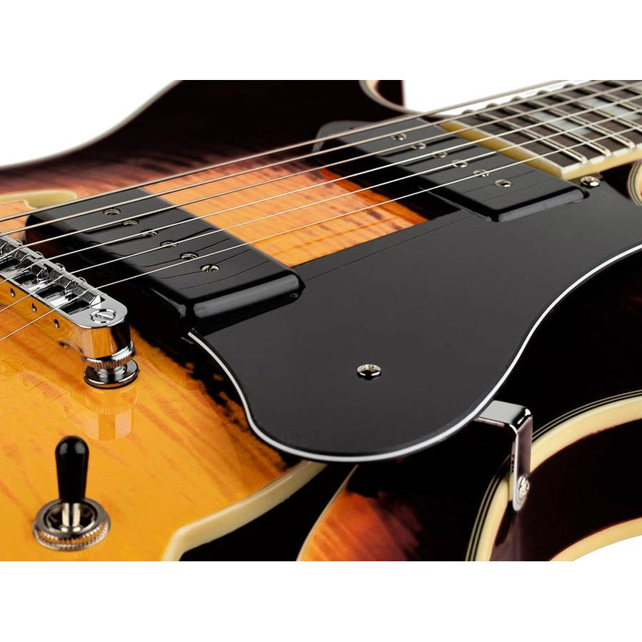 Sire Guitars H7V/VS Elektrische archtop gitaar met P90s vintage sunburst