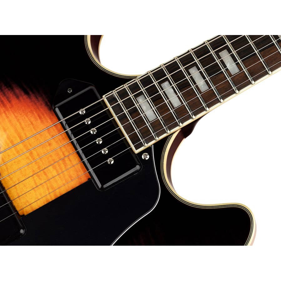 Sire Guitars H7V/VS Elektrische archtop gitaar met P90s vintage sunburst