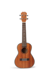 TOM 200 Concert Ukulele Massief Mahonie met Rosewood en Luxe Hoes