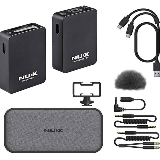 NUX B-10 VLOG 2.4GHz Draadloos Vlog Systeem met Microfoon en Ontvanger
