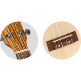 Flight DUS320 EQ SP/ZEB Soprano Ukulele met Spruce Top, Zebrawood Body en Ingebouwde Pickup met Tuner