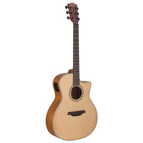 Bromo BAA2CE Appalachian Series auditorium naturel semi akoestische western gitaar