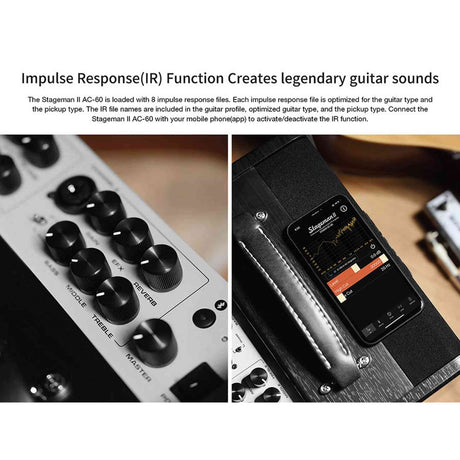 NUX AC-60 akoestische gitaarversterker 60W 2 kanalen 6.5” speaker Bluetooth