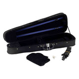 Leonardo VC-1444S-BK Student Series houten vioolkoffer 4/4 shaped zwart