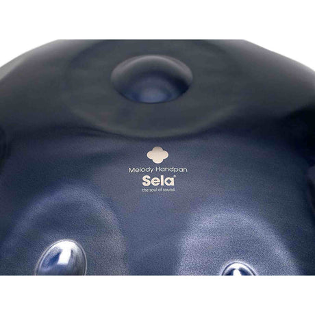 Sela SE 220 Nitrided Steel Handpan D Kurd 440 Hz donkerblauw met gevoerde draagtas