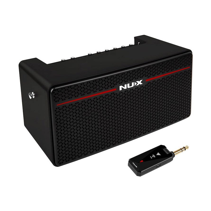 NUX MIGHTY-SPACE Draadloze Gitaarversterker – 30W, Modeling, FX, BT, Oplaadbaar + Voetschakelaar & Zender