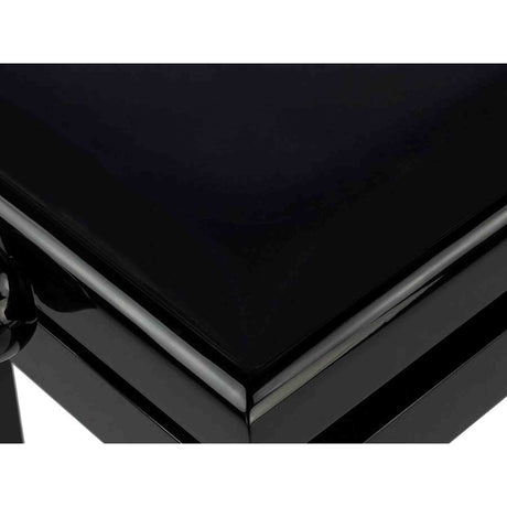 Boston PB2/2020 pianobank Deluxe – verstelbare zitting, dubbelkruis, hoogglans zwart met velours bekleding