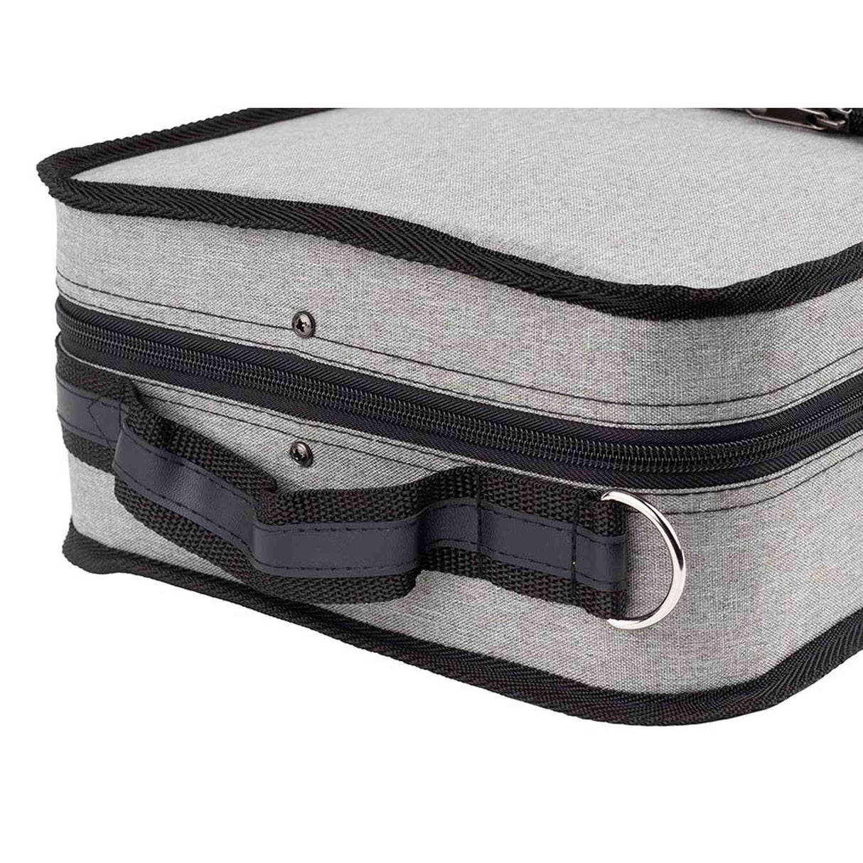 Leonardo OVC40GRBK Elementary Series vioolkoffer oblong 4/4 lichtgrijs