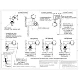 Hipshot HS6K1EN0GST guitar tuner upgrade kit, 6 inline classic, closed gold staggered