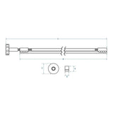 Boston TRD-460-W Double Action Truss Rod 460 mm Spoke Wheel voor Elektrische Gitaar