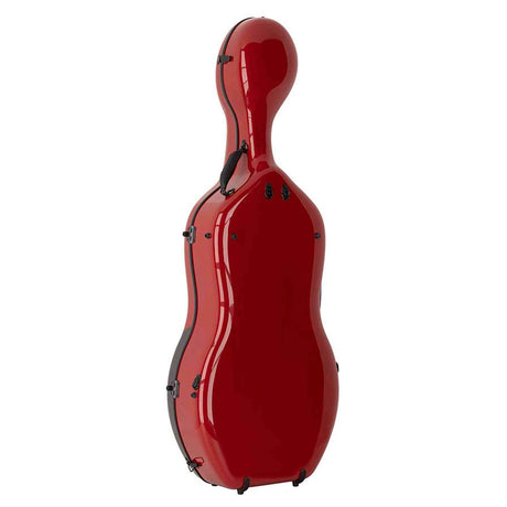 Leonardo CC-944-RD Pro Series cellokoffer 4/4 full carbon chili red zwart 3,4 kg