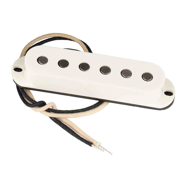Lollar 10-203-111-14 Single Coil Pickup - "Vintage Blonde hals", flat poles, parchment