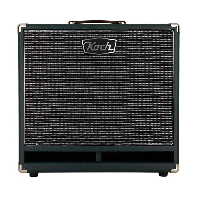 Koch KCC112/GS60 Speaker Cabinet – 1x12" 60W Gitaarcabinet in Groen met Zilveren Speakerdoek