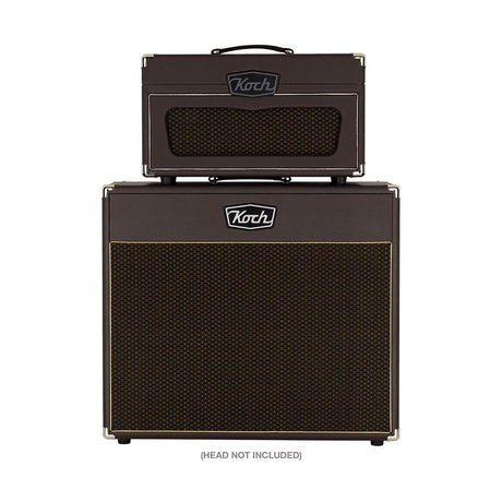 Koch KSC212OB/BR120 Speaker Cabinet – 2x12" 120W Open Back Gitaarcabinet in Bruin met Bruin Speakerdoek