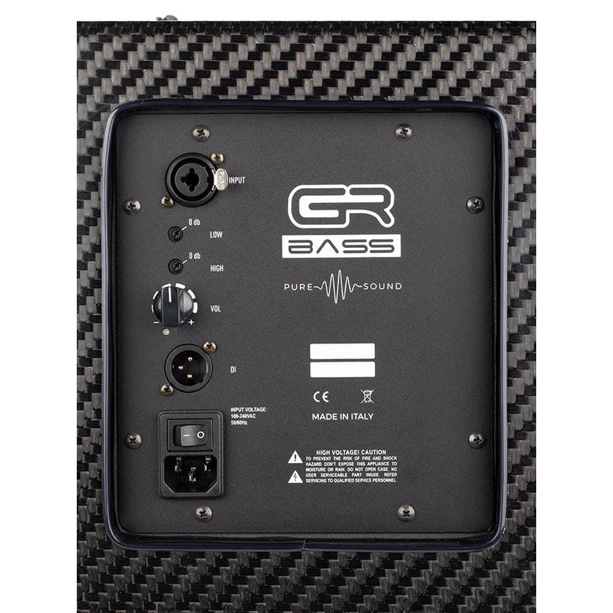 GR Bass AT110-350AC AeroTech Series Actieve Carbon Fiber Basgitaar Speakerkast – 350W