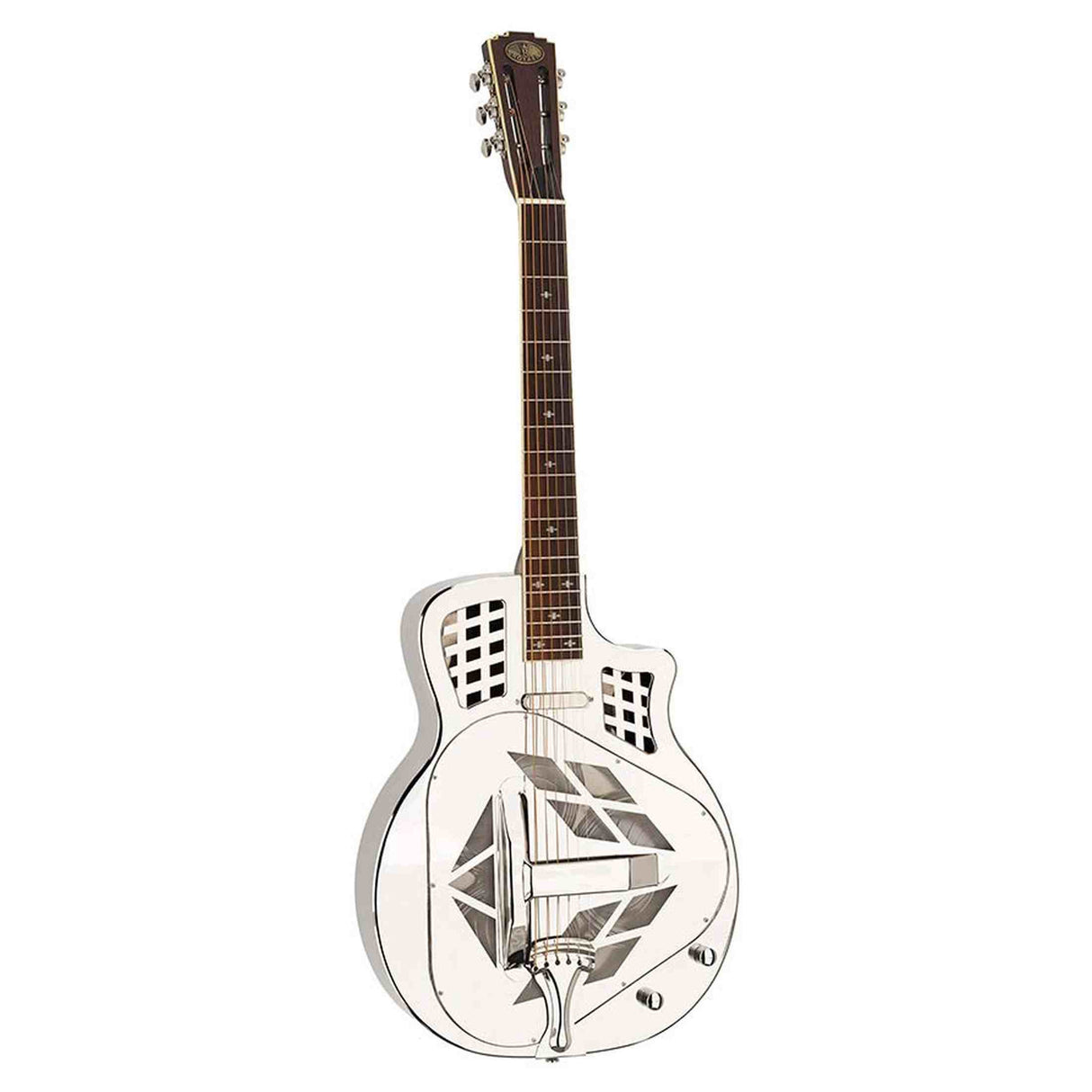 Royall TMP14CSC/NI Tampa Cut SC Tricone Resonator 14-Fret – Bell Brass, Nickel, Lipstick PU, Softcase