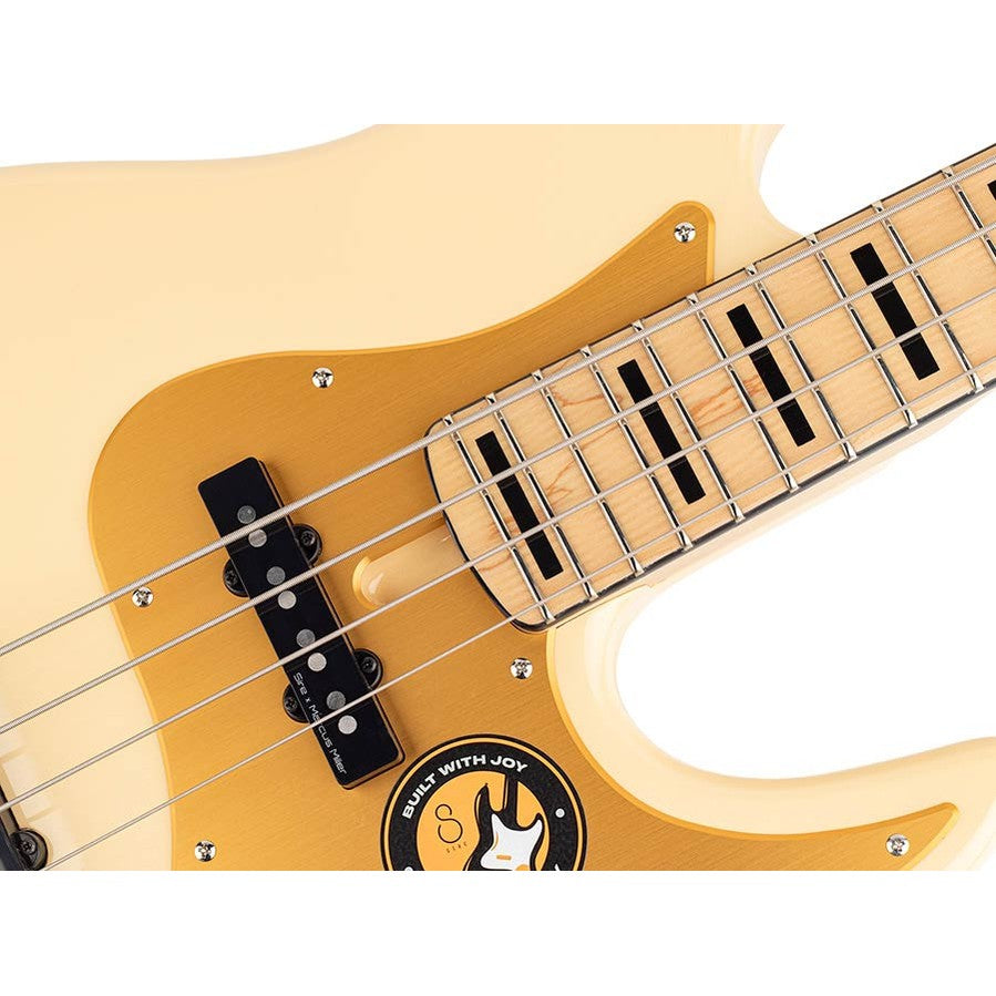 Sire V5.24 A4/VWH Marcus Miller 24-fret Passieve 4-snarige Basgitaar Vintage White