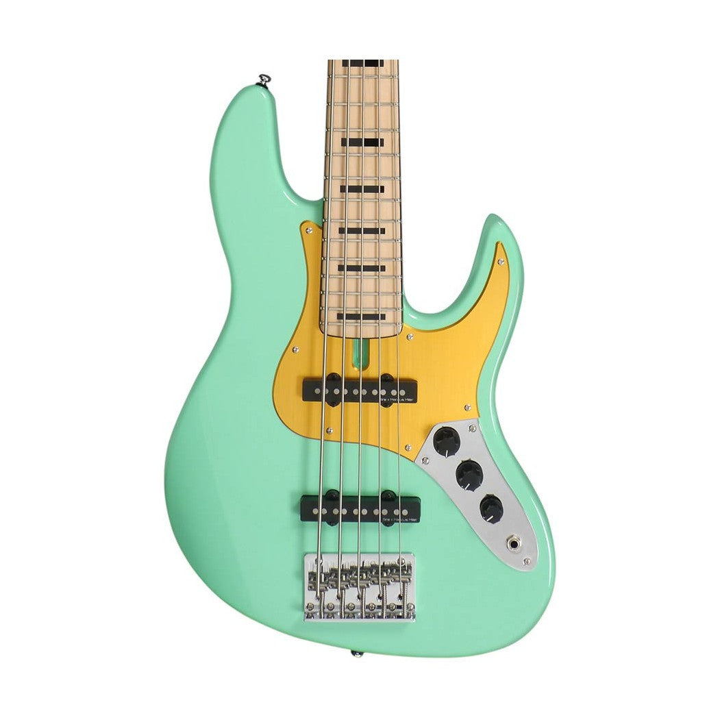 Sire V5.24 A5/MLG Marcus Miller 24-fret Passieve 5-snarige Basgitaar Mild Green