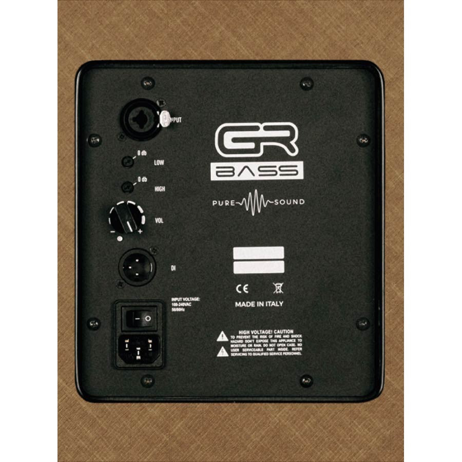 GR Bass NF110-350AC NF Series 1x10" 350W Actieve Speaker Cabinet – Natural Fiber